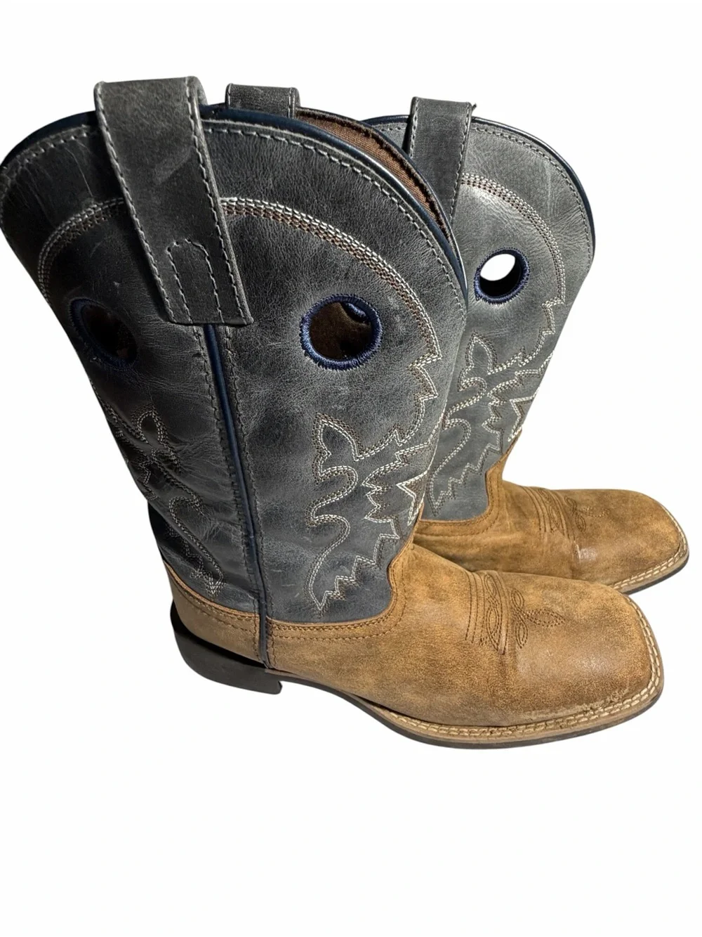 Smoky Mountain Mens Santa Fe PerformaWestern Pull-On Boots  6,5